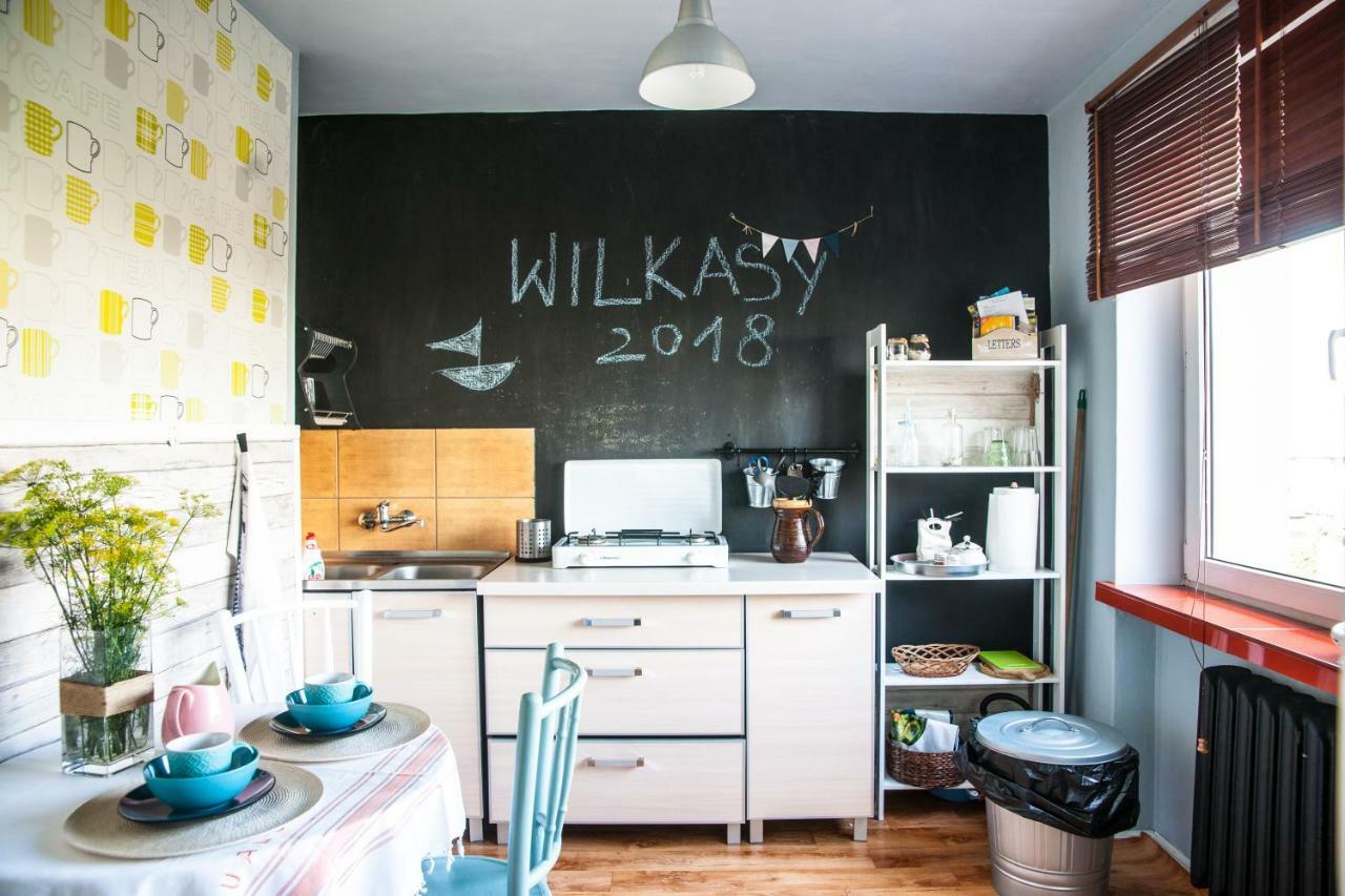 Spokojny Azyl - Wilkasy Apartment Bagian luar foto